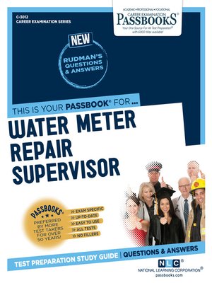 cover image of Water Meter Repair Supervisor